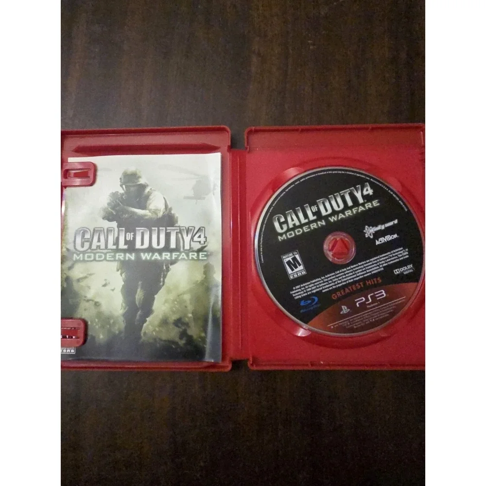SONY‎ Playstation 3 PS3 Call Of Duty 4 Modern Warfare Game Manual Included